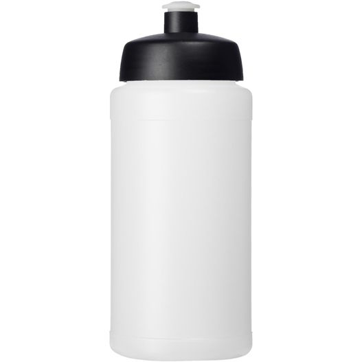eine weiße plastikflasche mit schwarzem deckel Baseline® Plus 500 ml Sportflasche (Bild 1)