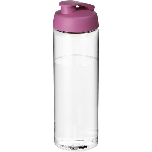 eine rosa wasserflasche mit einem deckel H2O Active® Vibe 850 ml Sportflasche mit Klappdeckel (Bild 1)