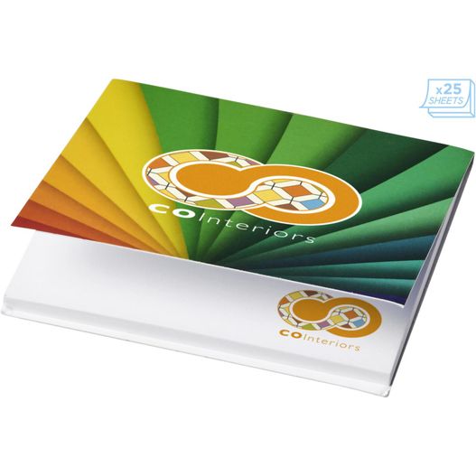 eine schachtel kaffeebohnen mit regenbogen-design Sticky-Mate® Haftnotizen 75 x 75mm (Bild 1)