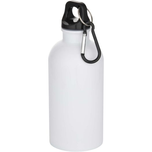 Oregon 400 ml RSC-zertifizierte einwandige Sublimation Trinkflasche aus recyceltem Edelstahl mit Karabinerhaken (Bild 1)