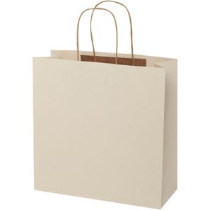 Papiertüte 150 g/m² aus landwirtschaftlichen Reststoffen mit gedrehten Griffen – 31 × 12 × 31 cm