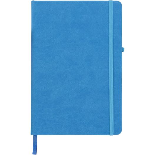 ein blaues notizbuch mit einem blauen elastischen band Rivista A5 Notizbuch (Bild 1)