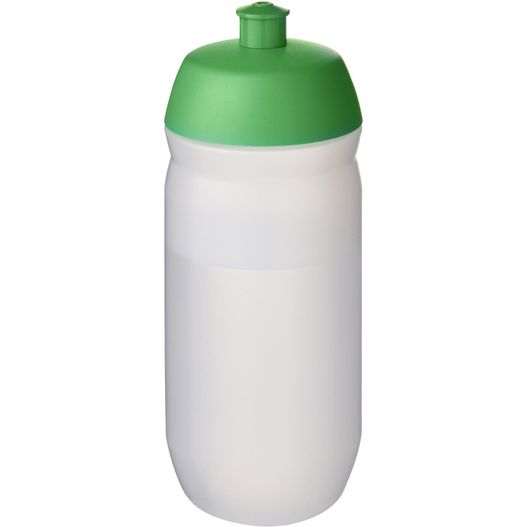 eine weiße und grüne sportflasche mit grünem deckel HydroFlex™ Clear 500 ml Squeezy Sportflasche (Bild 1)