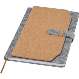 Produktabbildung Viviana A5 Notizbuch aus recyceltem Filz und Kork Viviana A5 Notizbuch aus recyceltem Filz und Kork