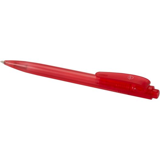 ein roter stift mit schwarzer spitze Thalaasa Kugelschreiber aus Ozean Plastik (schwarze Mine) (Bild 1)