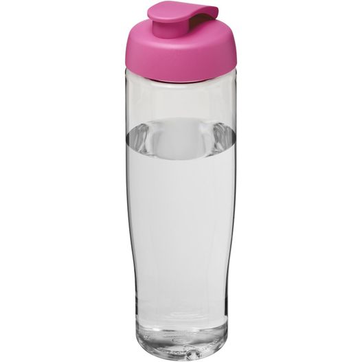 eine rosa deckel wasserflasche mit einem rosa deckel H2O Active® Tempo 700 ml Sportflasche mit Klappdeckel (Bild 1)