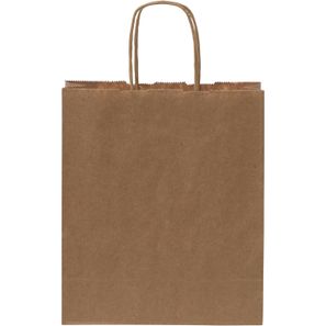 Kraftpapiertasche 80 g/m² mit gedrehten Griffen – 18 × 8 × 21 cm