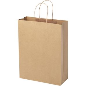Kraftpapiertasche 120 g/m² mit gedrehten Griffen – 31 × 12 × 41 cm
