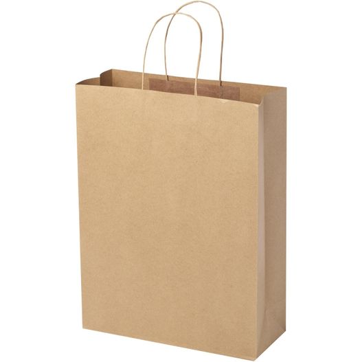 Produktabbildung Kraftpapiertasche 120 g/m² mit gedrehten Griffen – 31 × 12 × 41 cm Kraftpapiertasche 120 g/m² mit gedrehten Griffen – 31 × 12 × 41 cm (Bild 1)
