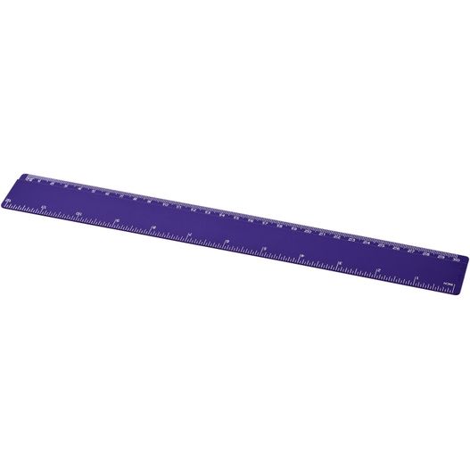 ein lila herrscher mit einem weißen hintergrund Renzo 30 cm Kunststofflineal (Bild 1)