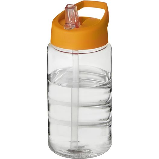 eine plastikwasserflasche mit einem stroh darin H2O Active® Bop 500 ml Sportflasche mit Ausgussdeckel (Bild 1)