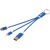 Metal 4-in-1 Ladekabel aus recyceltem Aluminium mit Schlüsselanhänger (Bild 4)