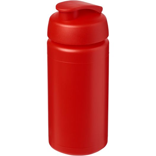 eine rote plastikwasserflasche mit deckel Baseline® Plus grip 500 ml Sportflasche mit Klappdeckel (Bild 1)