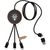 SCX.design C40 5-in-1 Ladekabel aus rPET mit 10W Ladepad und Leuchtlogo (Bild 4)