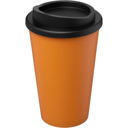 eine tasse mit einem deckel und einem schwarzen deckel Americano® recycelter isolierter 350 ml Becher (Bild 1)