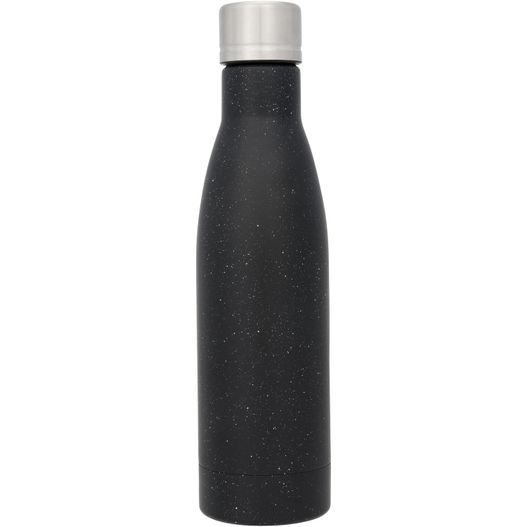 eine schwarze flasche mit einem silbernen deckel Vasa Kupfer-Vakuum Isolierflasche, gesprenkelt, 500 ml (Bild 1)