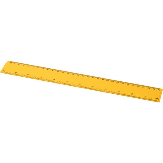 ein gelber herrscher auf weißem hintergrund Renzo 30 cm Kunststofflineal (Bild 1)