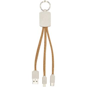 Bates Weizenstroh und Kork 3-in-1 Ladekabel