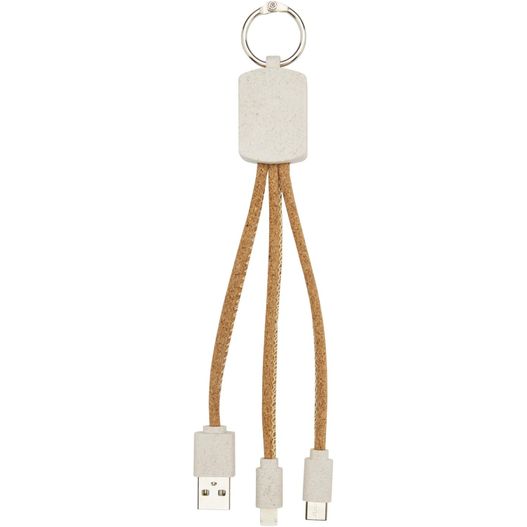 Bates Weizenstroh und Kork 3-in-1 Ladekabel (Bild 1)