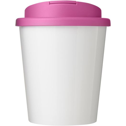 eine weiße tasse mit einem rosa deckel Brite-Americano® Espresso 250 ml Isolierbecher mit auslaufsicherem Schraubverschluss (Bild 1)