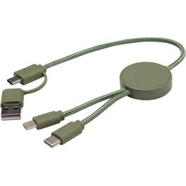 Produktabbildung Citala 30 cm 5-in-1 Kabel aus recyceltem Kunststoff für Datenübertragung und 27W Schnellladung Citala 30 cm 5-in-1 Kabel aus recyceltem Kunststoff für Datenübertragung und 27W Schnellladung