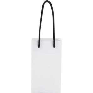 Handgefertigte 170 g/m² Integra-Papiertüte mit Kunststoff Kordelgriffen – 9,5 × 4 × 17 cm