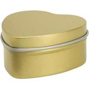 Blissful Herzförmige Zinnkerze mit Vanille Duft