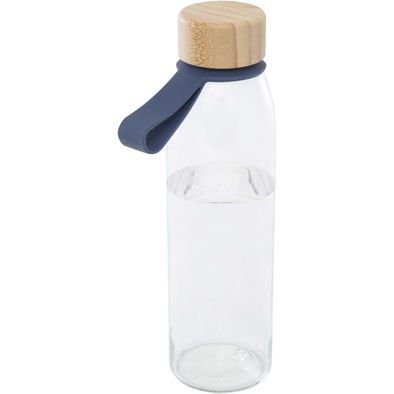 Produktabbildung Porto 500 ml Glas-Flasche mit Silikongriff und Bambusdeckel Porto 500 ml Glas-Flasche mit Silikongriff und Bambusdeckel