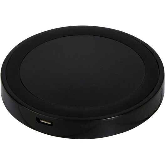 ein schwarzer ladegerät mit usb-port oben Freal kabelloses 5W Ladepad (Bild 1)