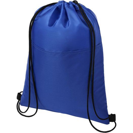 eine blaue tasche mit einem schwarzen schubladensack Oriole Kühltasche mit Kordelzug 5L (Bild 1)