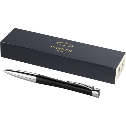 parker stift in einer schwarzen box mit einem silbernen trimm Parker Urban Kugelschreiber (blaue Mine) (Bild 1)