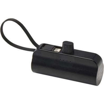 Produktabbildung Alnair 10 W 5000 mAh Typ C Powerbank aus recyceltem Kunststoff mit integriertem Klappständer und 2 in 1 Kabel Alnair 10 W 5000 mAh Typ C Powerbank aus recyceltem Kunststoff mit integriertem Klappständer und 2 in 1 Kabel