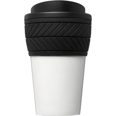 Produktabbildung Brite-Americano® 350 ml Isolierbecher mit Schutzring Reifen-Design Brite-Americano® 350 ml Isolierbecher mit Schutzring Reifen-Design