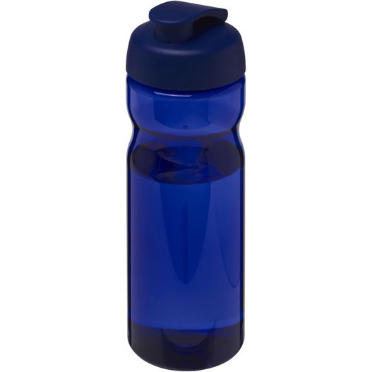 eine blaue sportflasche mit schwarzem deckel H2O Active® Base 650 ml Sportflasche mit Klappdeckel (Bild 1)