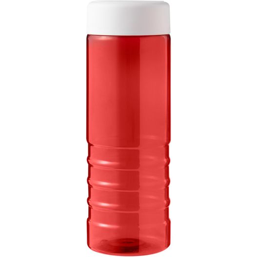 eine rote plastikwasserflasche mit weißem deckel H2O Active® Eco Treble 750 ml Sportflasche mit Drehdeckel (Bild 1)