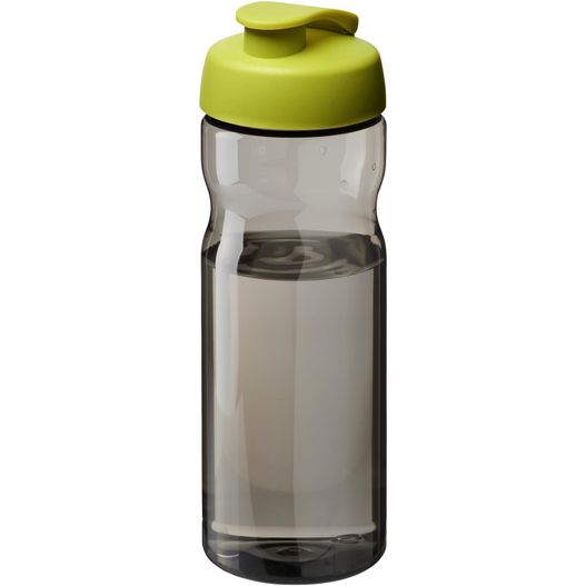 eine wasserflasche mit grünem deckel H2O Active® Eco Base 650 ml Sportflasche mit Klappdeckel (Bild 1)