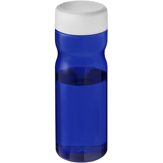 eine blaue sportflasche mit weißem deckel H2O Active® Eco Base 650 ml Sportflasche mit Drehdeckel (Bild 1)