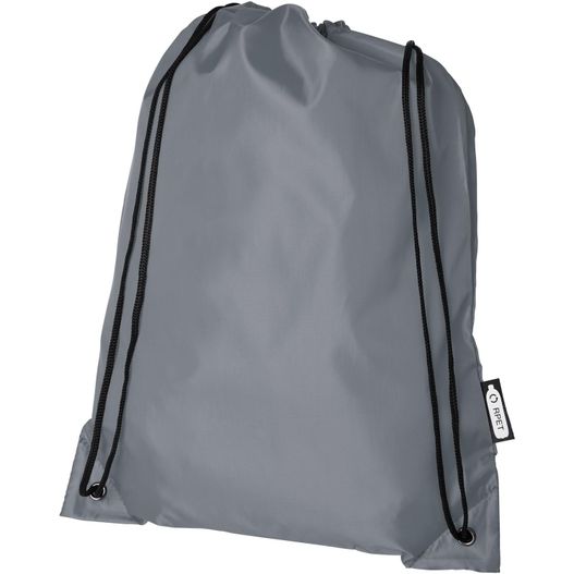 eine graue tasche mit reißverschluss Oriole Turnbeutel aus RPET 5L (Bild 1)