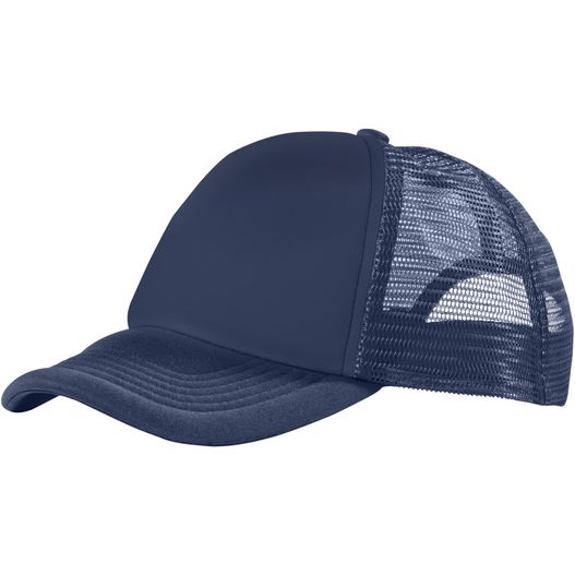 ein navy trucker has mit ein mesh zurück Trucker Kappe mit 5 Segmenten (Bild 1)