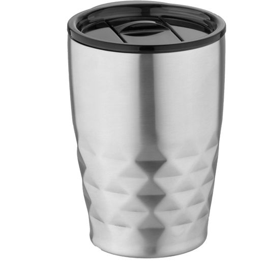 ein edelstahlbecher mit schwarzem deckel Geo 350 ml Kupfer-Vakuum Isolierbecher (Bild 1)