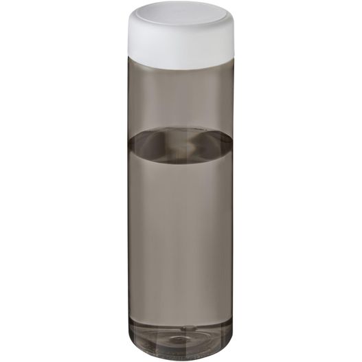 eine graue und weiße wasserflasche mit weißem deckel H2O Active® Vibe 850 ml Sportflasche mit Drehdeckel (Bild 1)