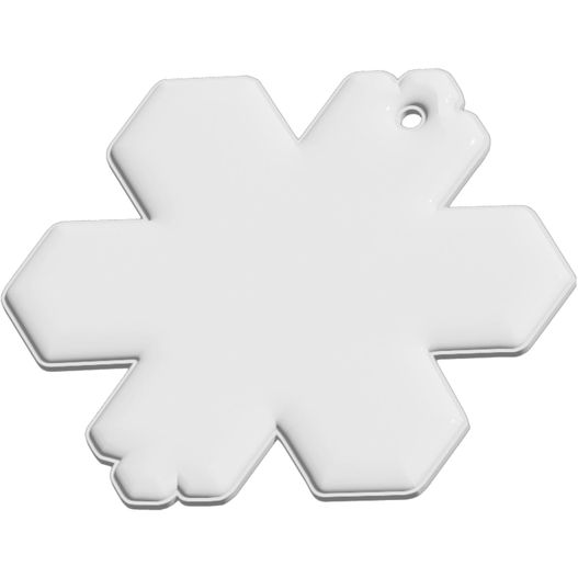 RFX™ H-10 Reflektierender PVC-Anhänger Schneeflocke (Bild 1)