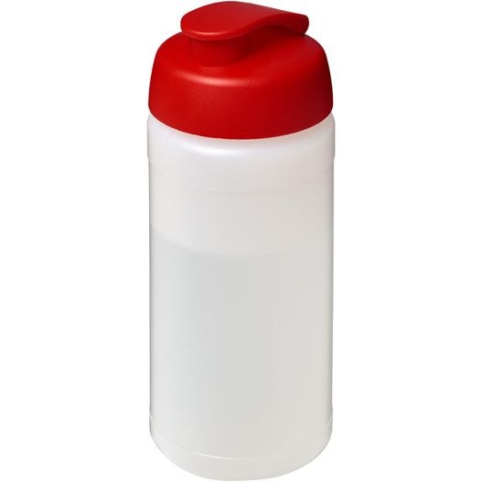 eine plastikflasche mit rotem deckel Baseline® Plus 500 ml Sportflasche mit Klappdeckel (Bild 1)
