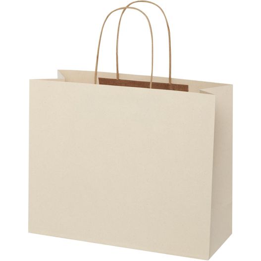 Produktabbildung Papiertüte 150 /m² aus landwirtschaftlichen Reststoffen mit gedrehten Griffen – 31 × 12 × 25 cm Papiertüte 150 /m² aus landwirtschaftlichen Reststoffen mit gedrehten Griffen – 31 × 12 × 25 cm (Bild 1)