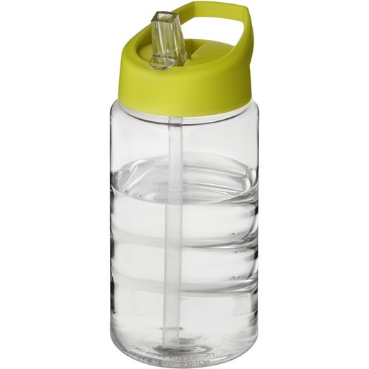 eine wasserflasche mit einem stroh darin H2O Active® Bop 500 ml Sportflasche mit Ausgussdeckel (Bild 1)