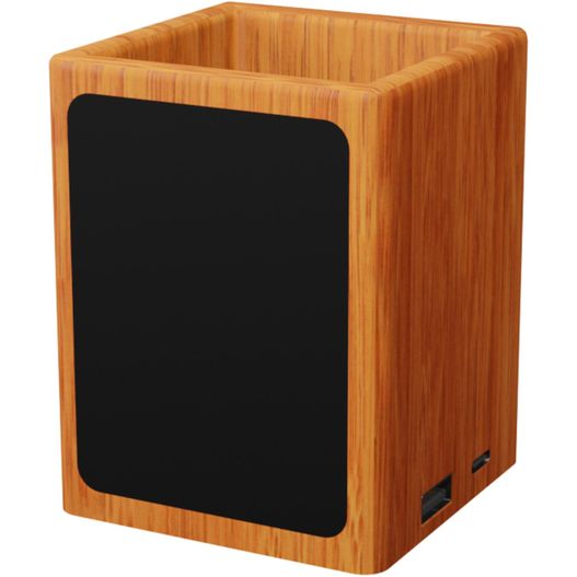 Produktabbildung SCX.design O12 Stifthalter aus Holz mit doppeltem USB-Ausgang und Leuchtlogo SCX.design O12 Stifthalter aus Holz mit doppeltem USB-Ausgang und Leuchtlogo (Bild 1)