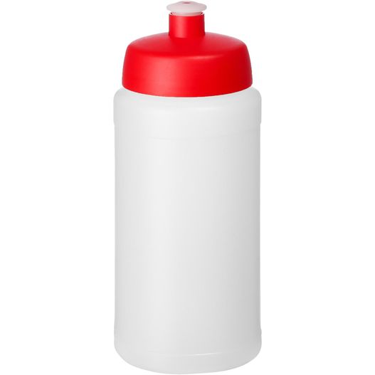 eine weiße und rote plastikflasche mit rotem deckel Baseline® Plus 500 ml Flasche mit Sportdeckel (Bild 1)