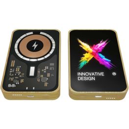SCX.design P26 15W 5000 mAh MagSafe Powerbank aus Holz