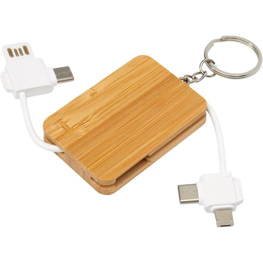 Reel 6-in-1 Ladekabel mit einziehbarem Schlüsselring (Bild 1)
