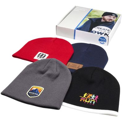 Musterbox mit Mützen